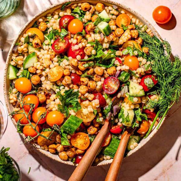 Vegan Mediterranean Crunchy Couscous (VMC) salad