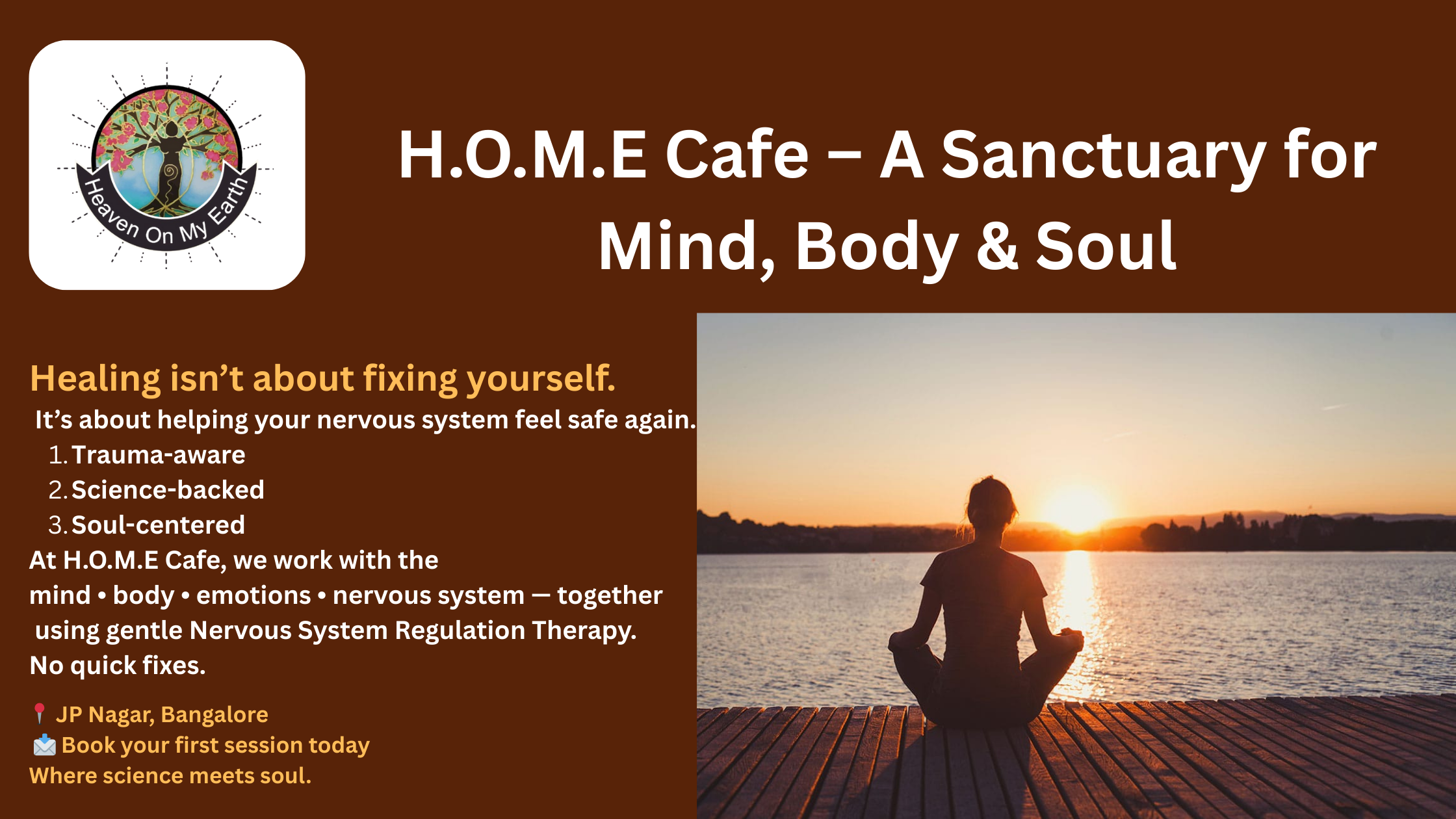  Holistic Therapy in JP Nagar, Bangalore | Nervous System Regulation Therapy at Home Cafe